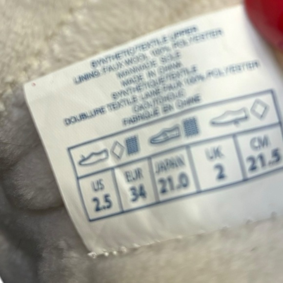 NEW PAJAR Girls Sherpa Janie Pull on Winter Boots -20 Size 2 1/2(34) Biege/Cream - Picture 2 of 7